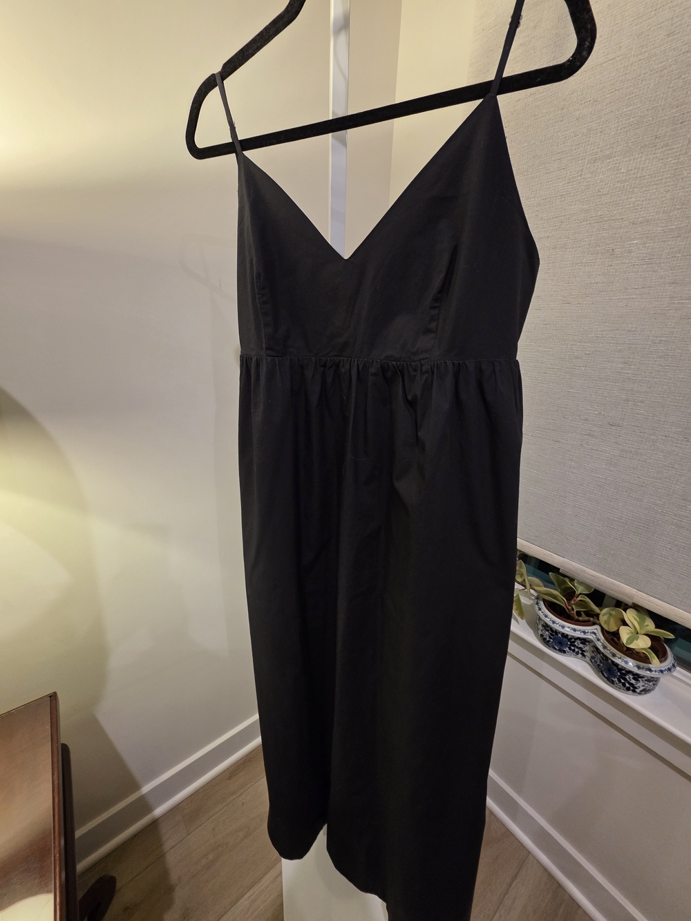 Classic Black V-Neck Spaghetti Strap Dress Size L - Picture 13 of 16